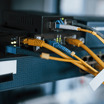 Yellow Plugs on Server Equipment