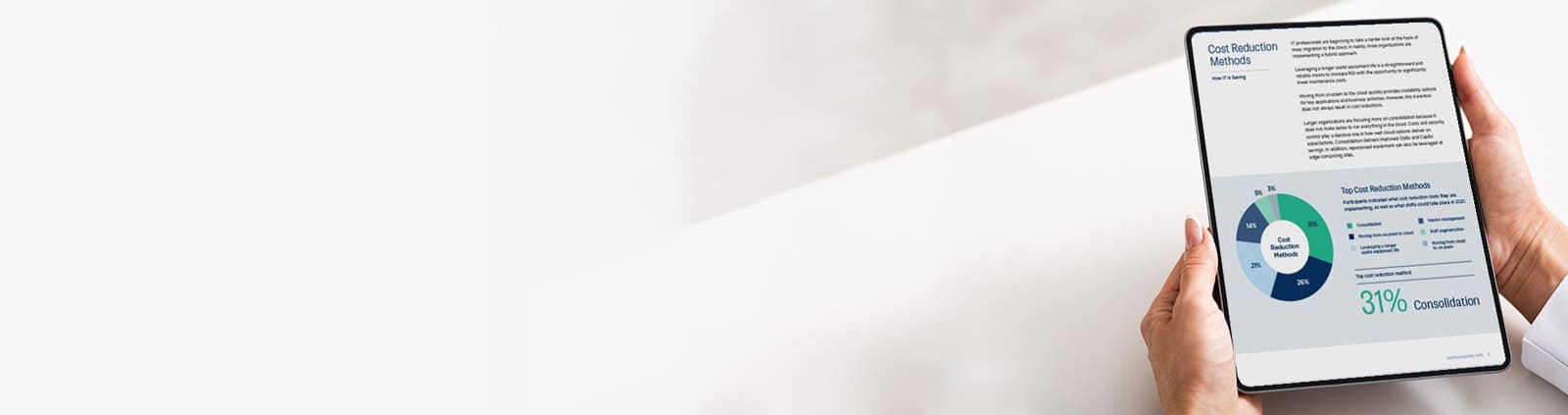 Data Center & Infrastructure Report on Tablet | Service Express