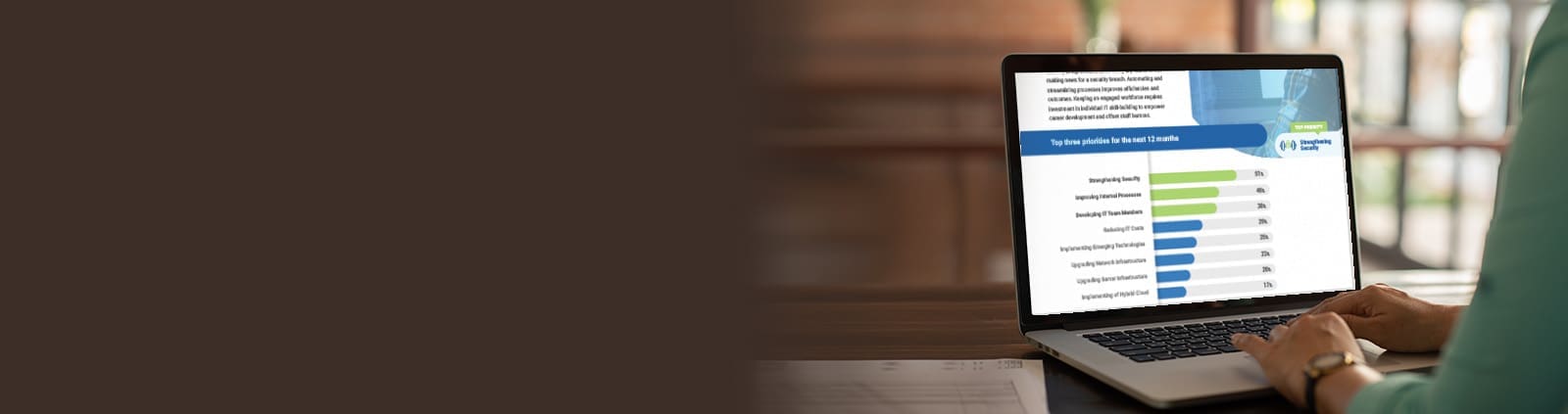 2022 Data Center & Infrastructure Report on laptop | Service Express