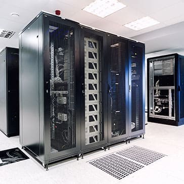 An image of Madison Metro's equipment in a data center