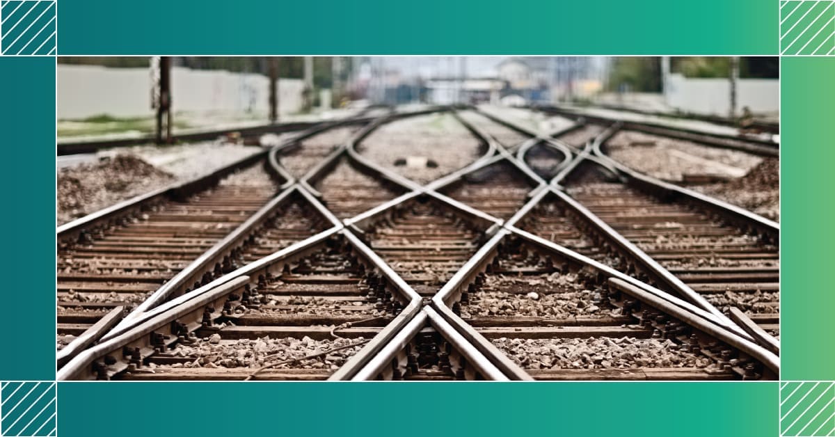 Railway Tracks Intertwined