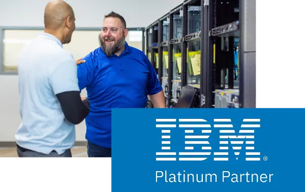 IBM Business Partner engineers shaking hands