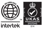 UKAS Management Systems ISO 14001 Certifications Intertek
