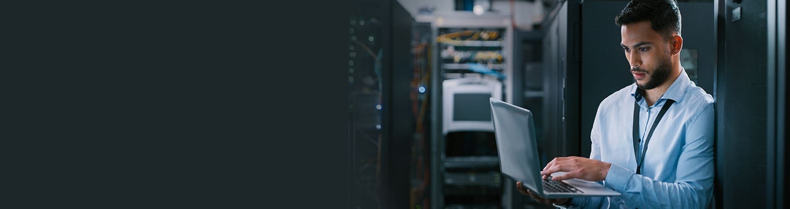 Engineer on Laptop, Typing