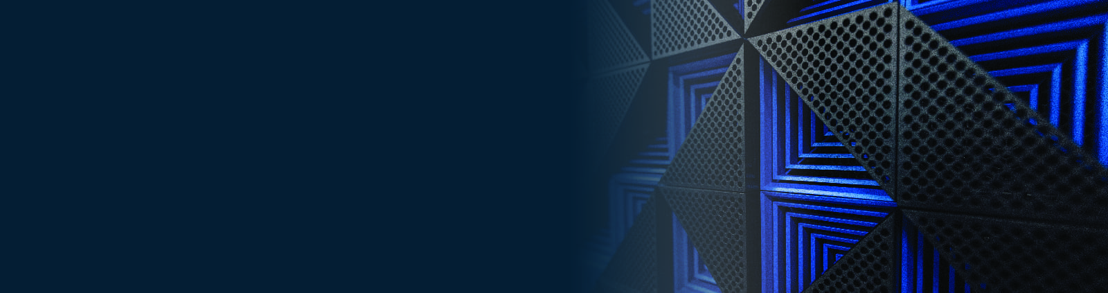 An image of the design on the front of IBM equipment in a data centre