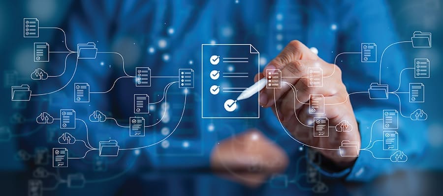 An image of a torso with a stylus interacting with a graphic